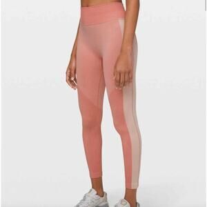 Lululemon Ebb to Train Tight Abstract Leggings High Waist 8 Lounge Stretch Gym